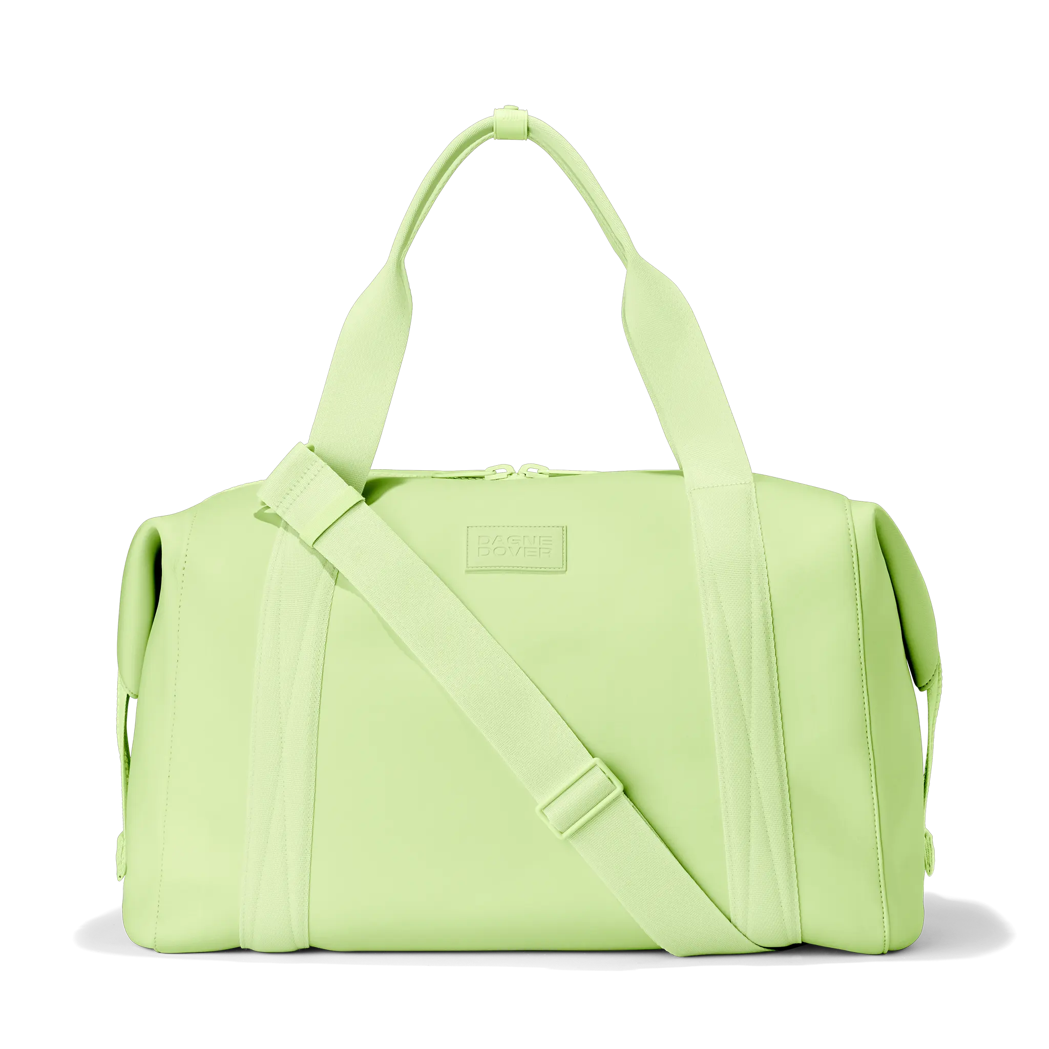 Dagne Dover Extra Large Landon Carryall in a vibrant, creamy green. 