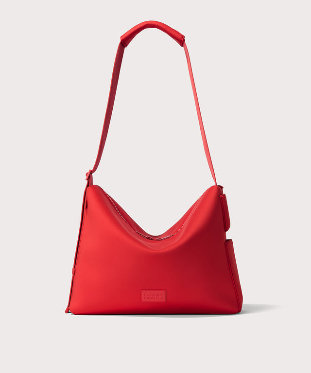 Enzo Messenger Bag in Cherry