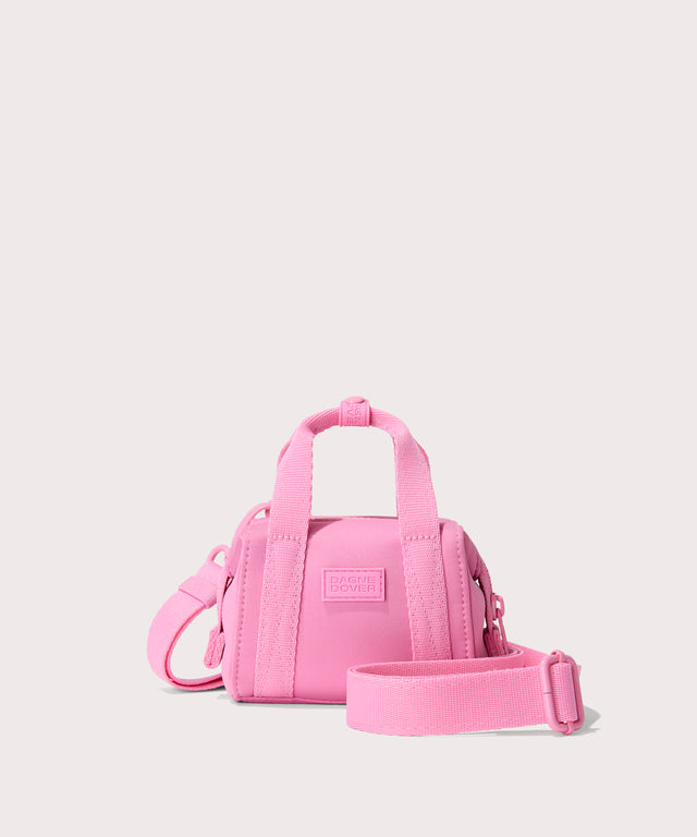 Dagne Dover Micro Landon Crossbody in a true bubble gum pink.