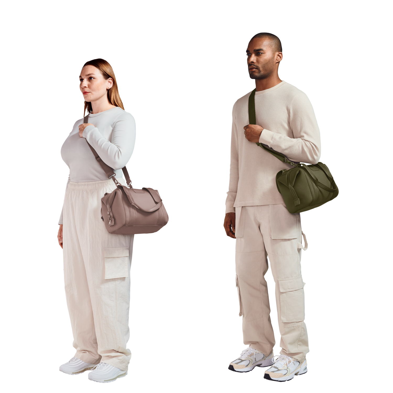 <span class='ways-to-wear'>Ways to Wear</span>Model Left: Stella is 5'7”, Model Right: Jenry is 6'0”