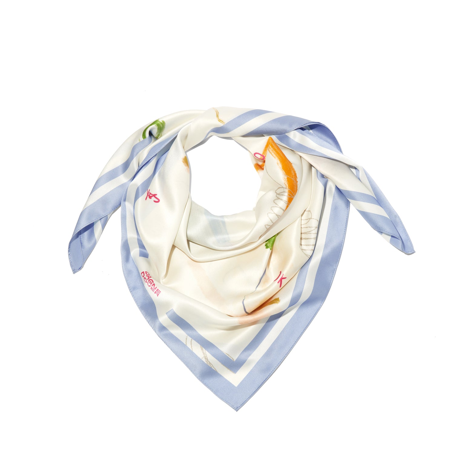 Washable Silk Scarf - Bag Accessory