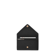 hover - Dagne Dover vegan Card Case in black opened revealing the two internal card slots.