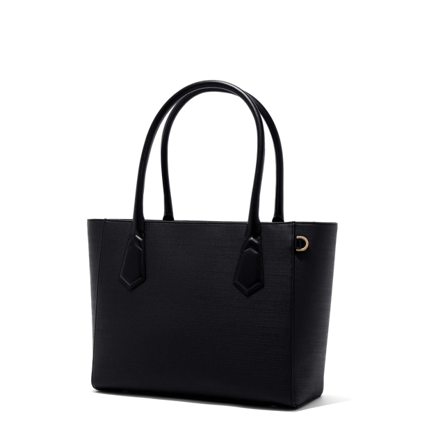 CCU DAILY TOTE BAG/COW SKIN - BLACK - PURAS
