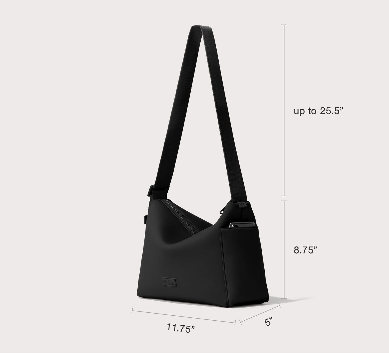 Rue Shoulder Bag | Neoprene Shoulder Purse | Day to Night Bag