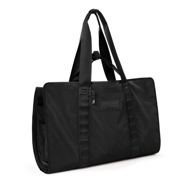 3/4 front view of Capri garment bag in onyx