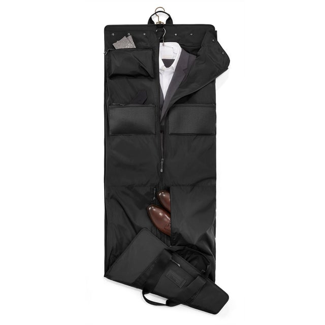hover Top down of Capri garment bag in onyx 