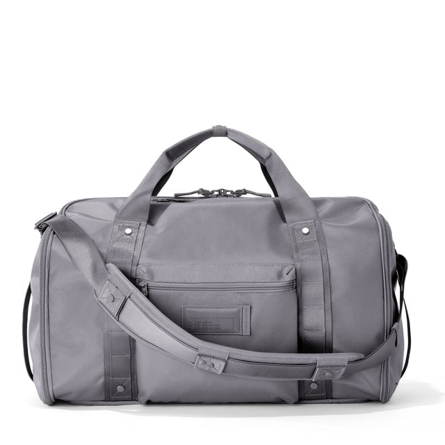 Front view of Monaco garment duffle in ash