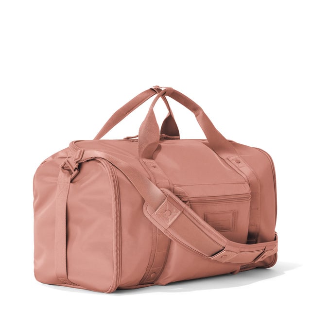 3/4 front view of Monaco garment duffle in warm dust 