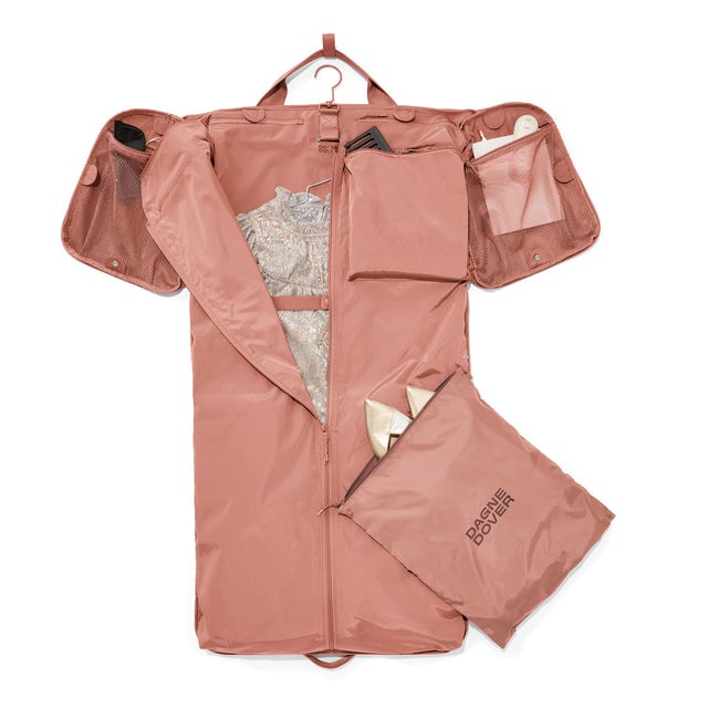 Monaco garment duffle unfolded ito show garment bag form. hover