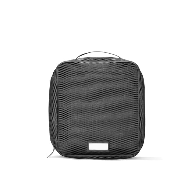 Front view of Large Roma packing cube in carbon black
