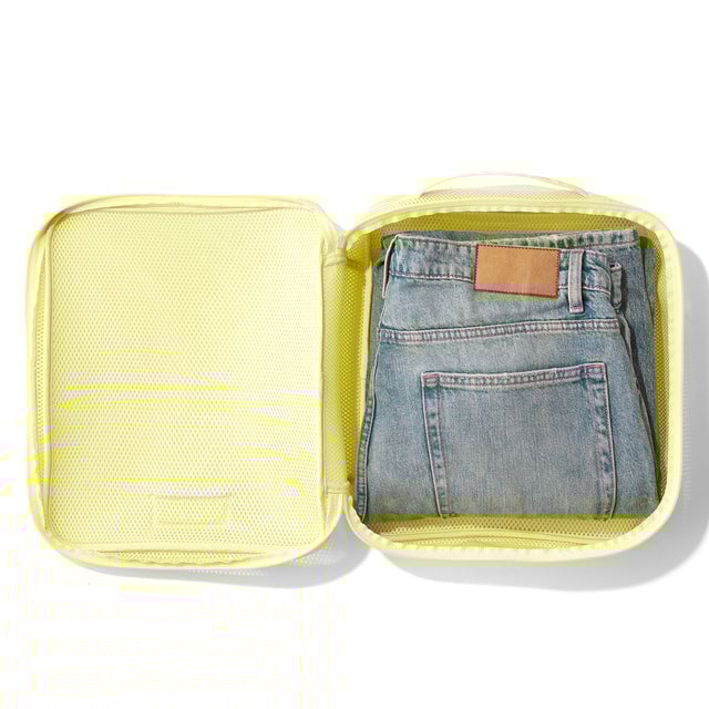 Roma Packing Cube in Citrine Air Mesh, Large