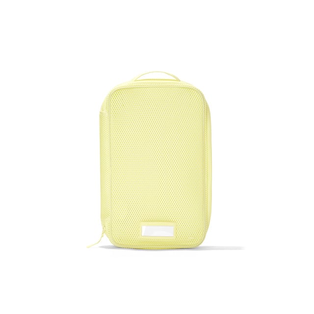 Front view of Medium Roma packing cube in citrine yellow