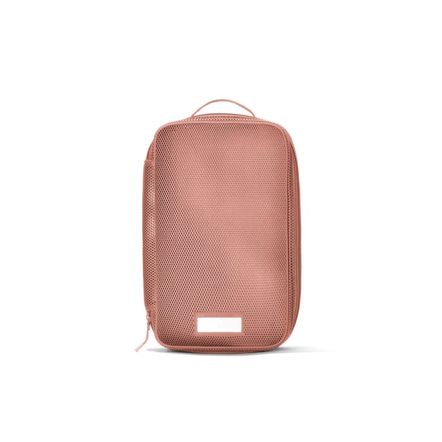 Front view of Medium Roma packing cube in warm dust