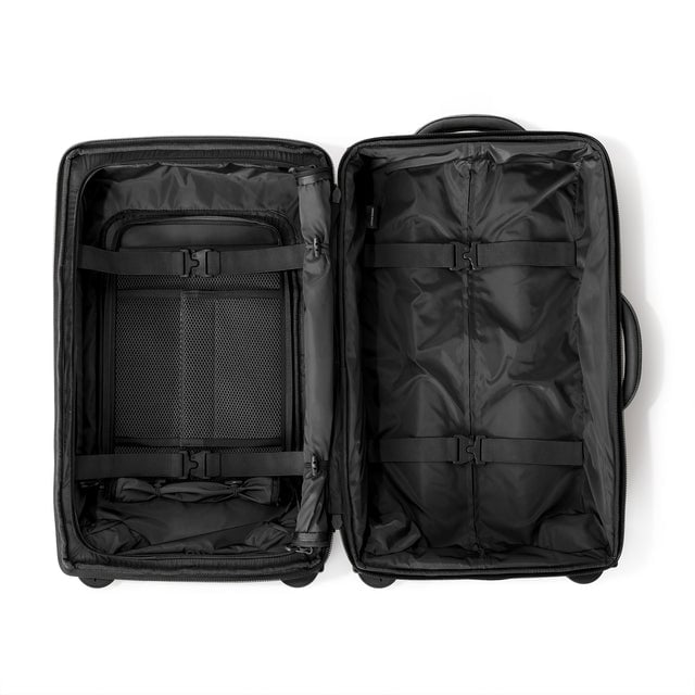 Top down of Seattle carry-on rolling luggage 23.5” in onyx 