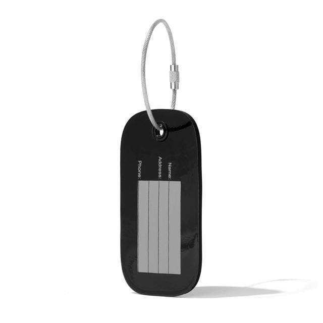 Lima Silicone Luggage Tag in Onyx