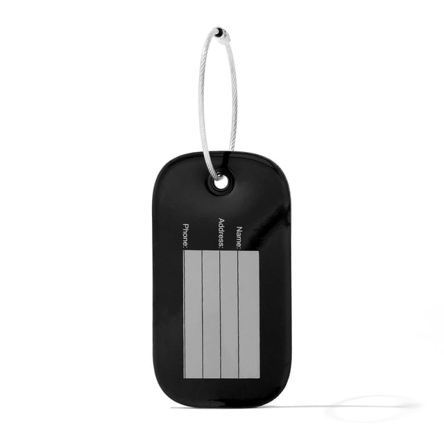 Lima Silicone Luggage Tag in Onyx