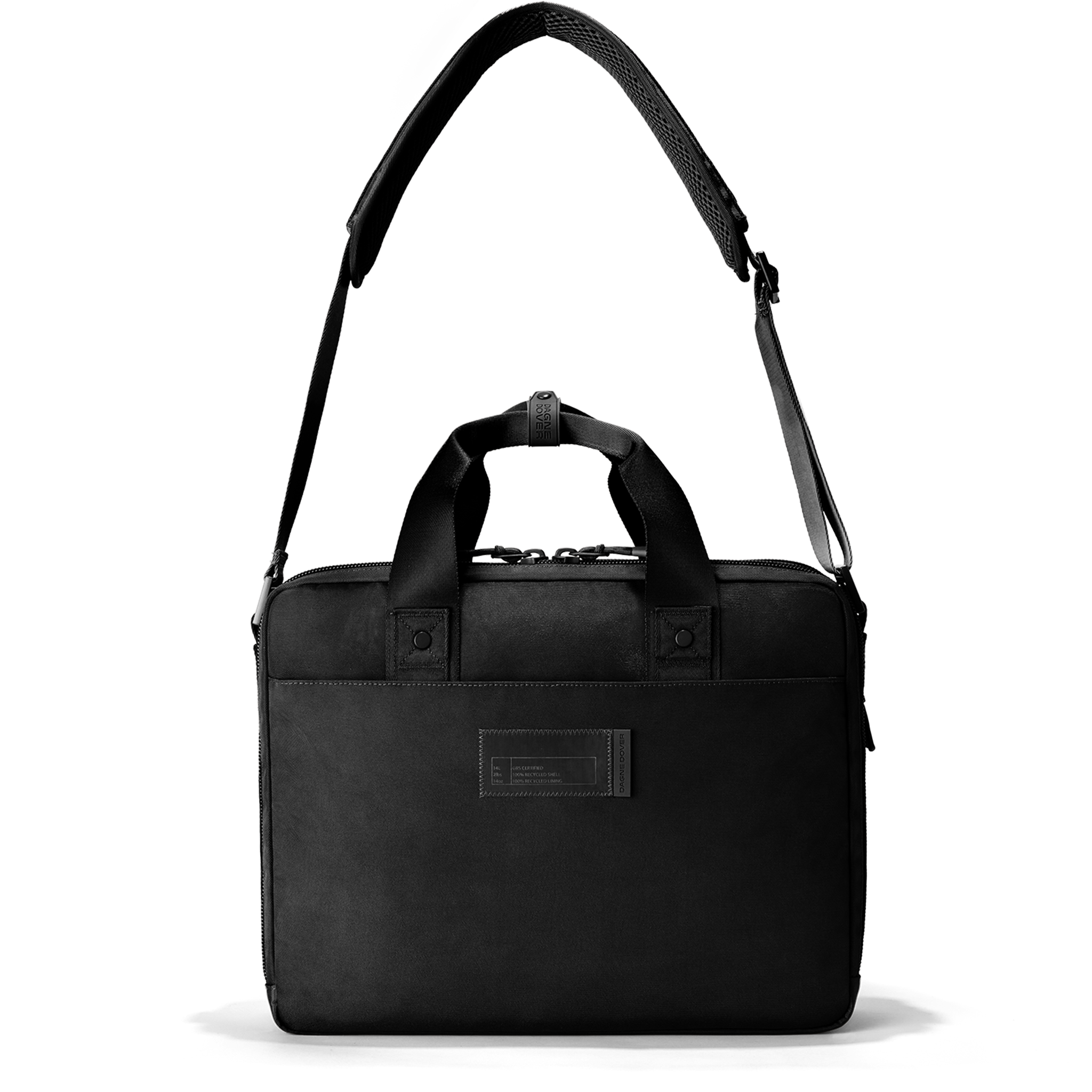 A black travel briefcase