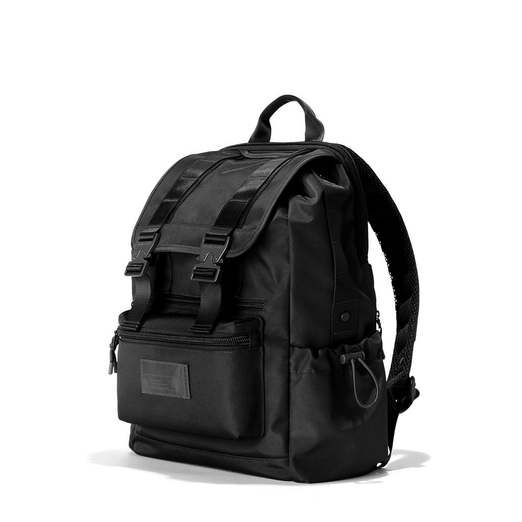 Brooklyn Flap Top Backpack in Onyx