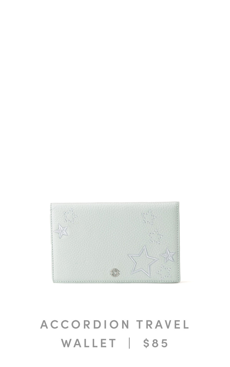 Accordion Travel Wallet - Moon Mist