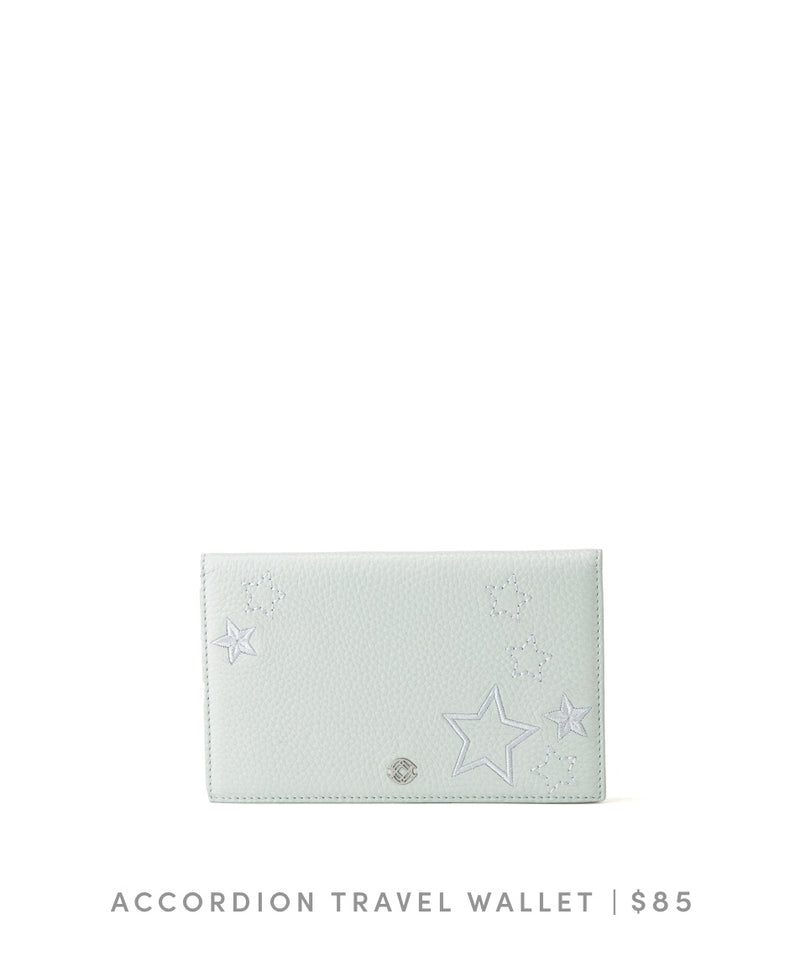 Accordion Travel Wallet - Moon Mist