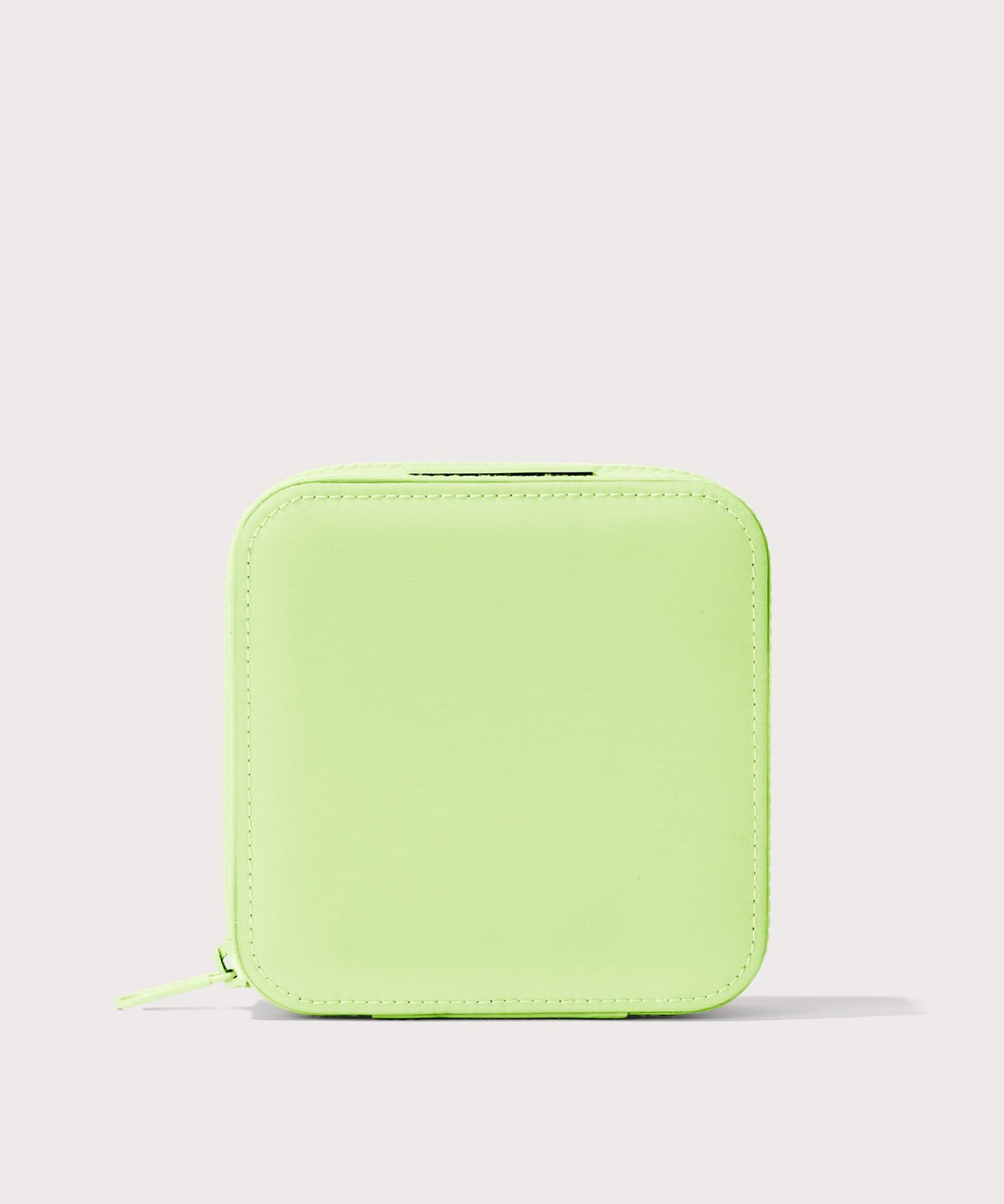 Dagne Dover Large Frankie Jewelry Case in matcha green.
