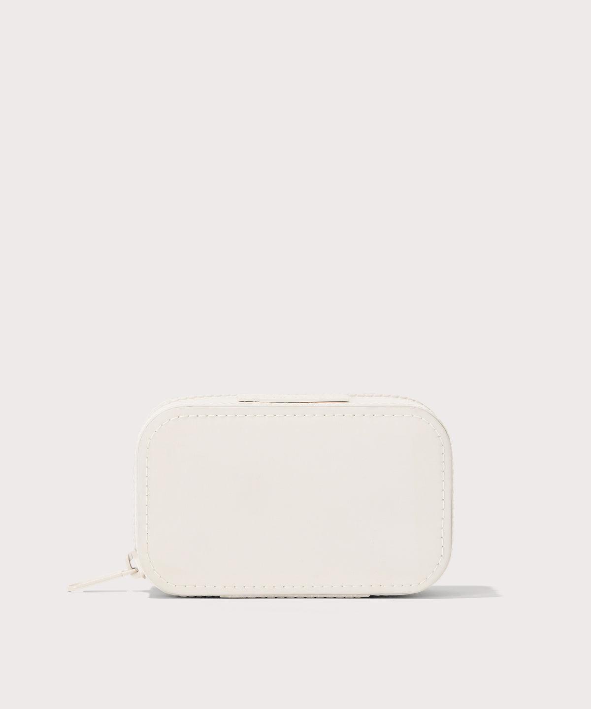 Dagne Dover small Frankie Jewelry Case in white.
