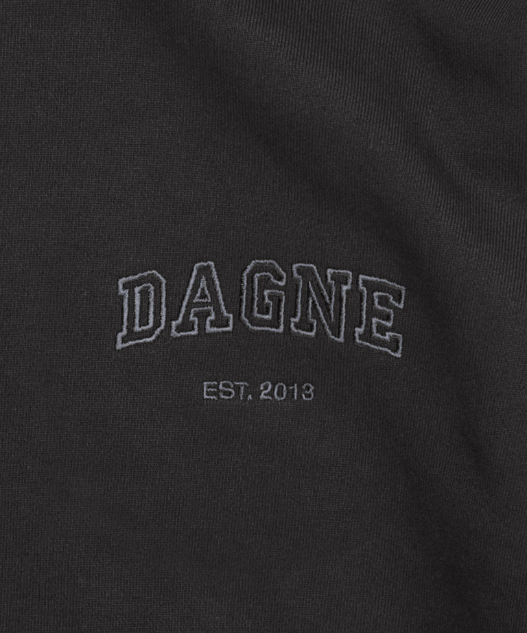 Varsity Logo Hoodie in Onyx, Small
