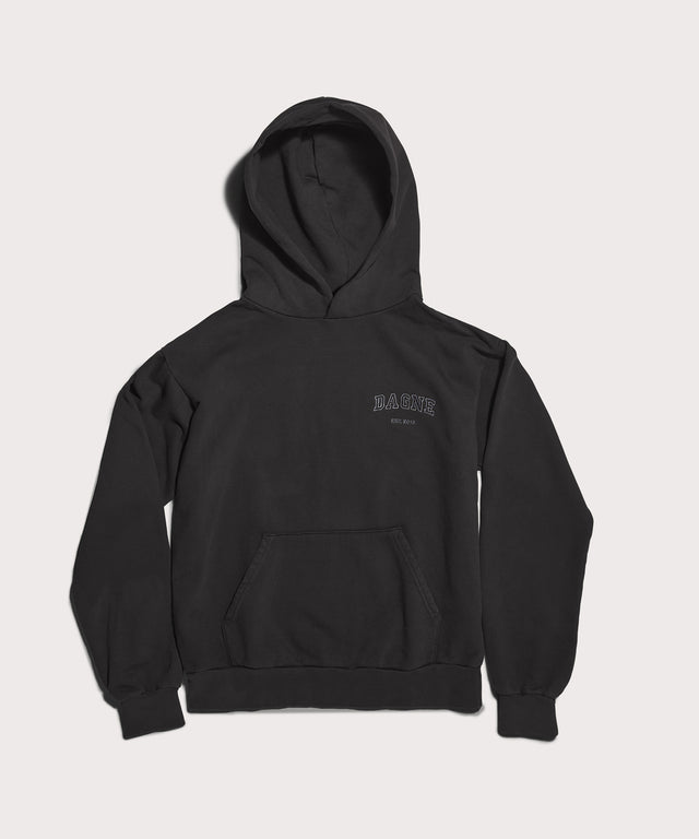 Varsity Logo Hoodie in Onyx, 3X