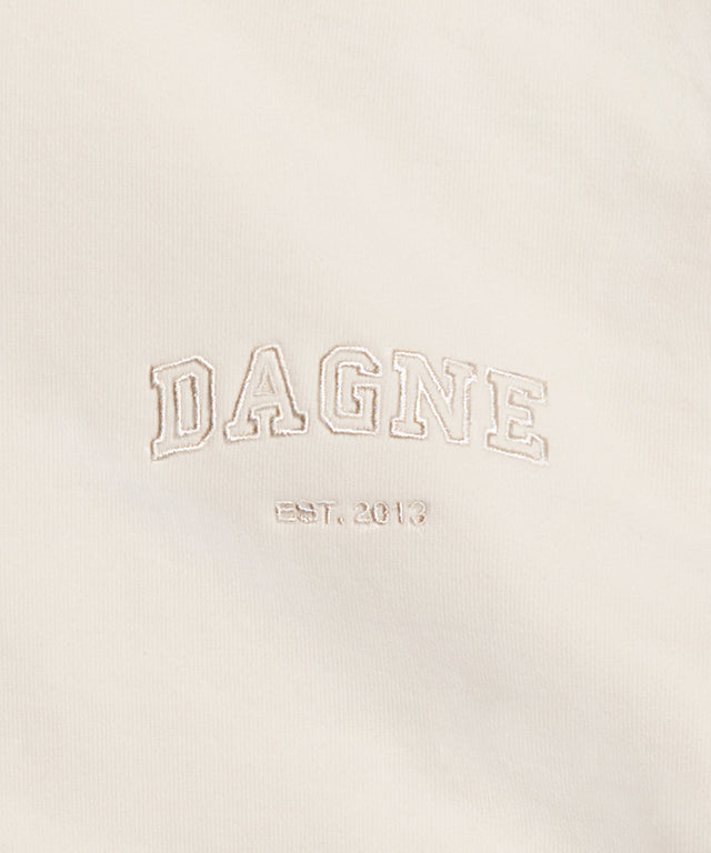Varsity Logo Hoodie in Moonbeam, 4X