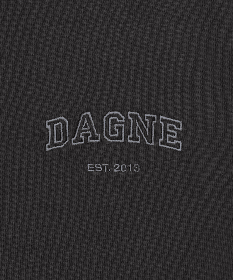 Varsity Logo T-shirt in Onyx, XS
