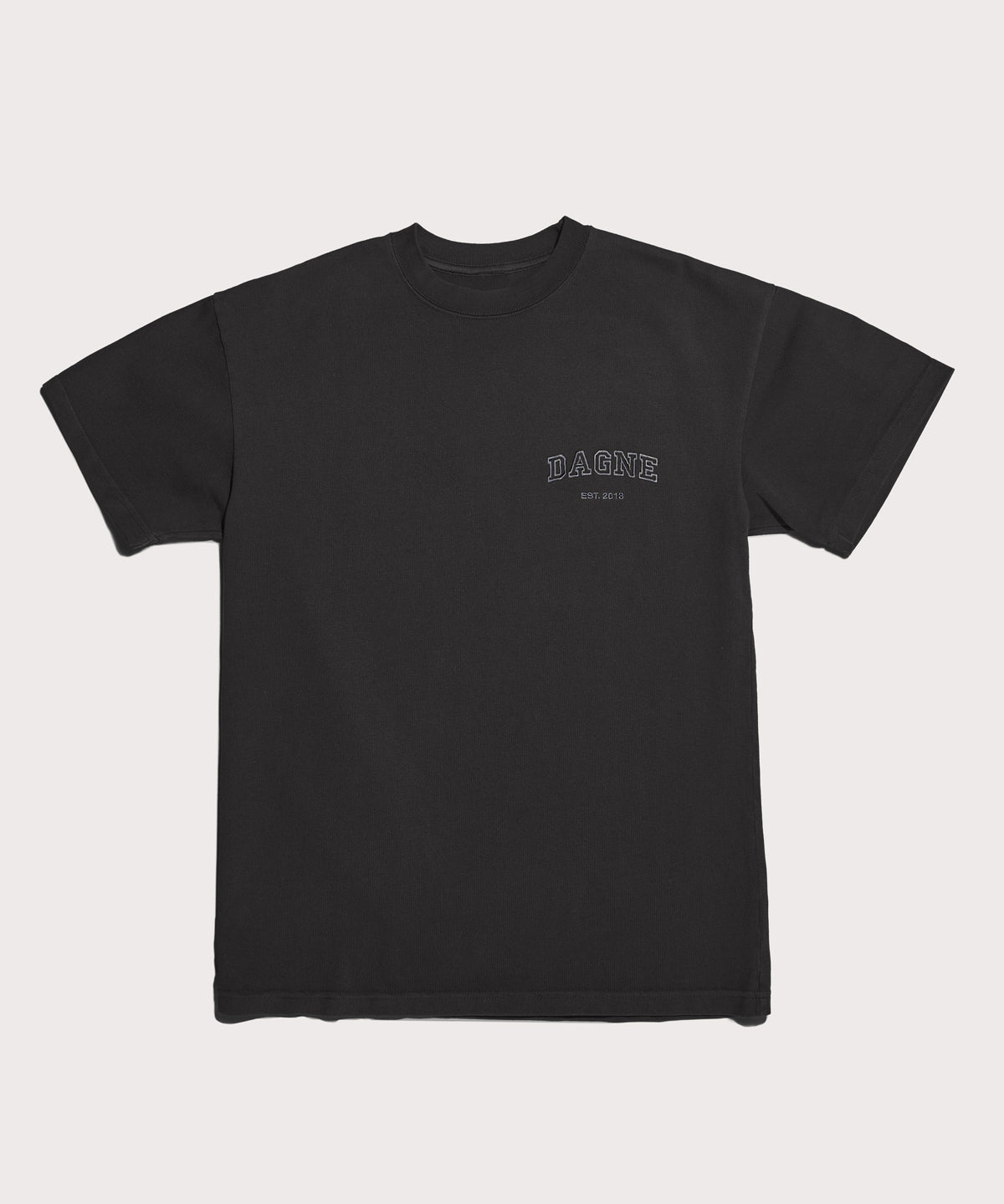 Varsity Logo T-shirt in Onyx, Medium