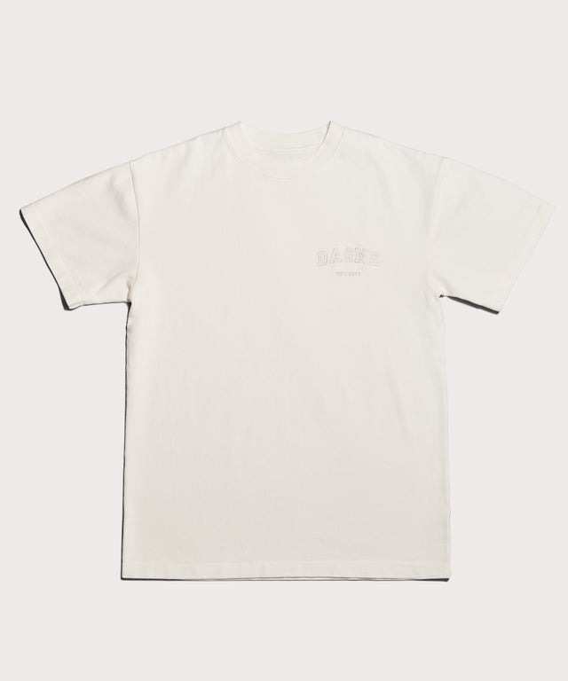 Varsity Logo T-shirt in Moonbeam, 4X