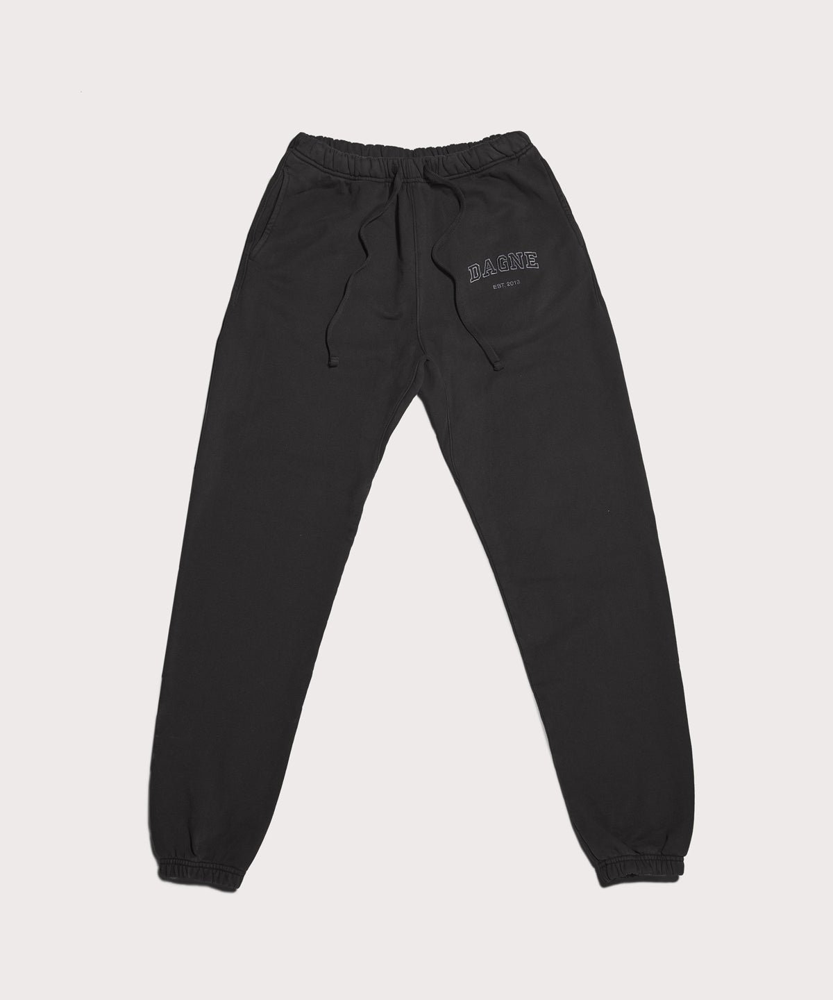 Varsity Logo Sweatpants in Onyx, Medium