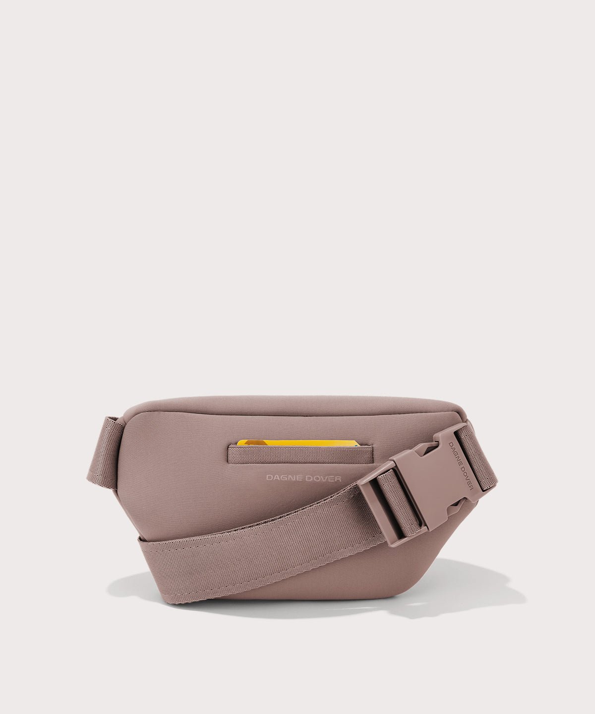 Dagne Dover Ace Fanny Pack in  pink  seen from the back
