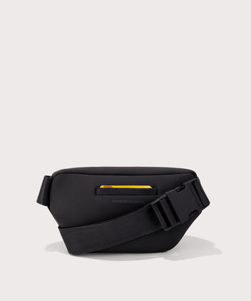Dagne Dover Ace Fanny Pack in black  seen from the back
