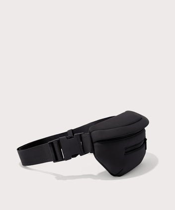 Dagne Dover Ace Fanny Pack in black  seen from the side
