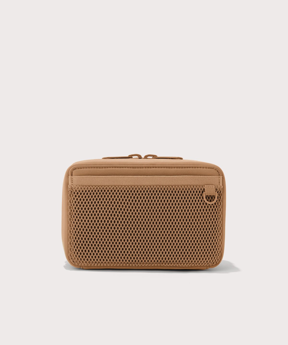 Dagne Dover large Arlo Tech Organizer in camel seen from the back.
