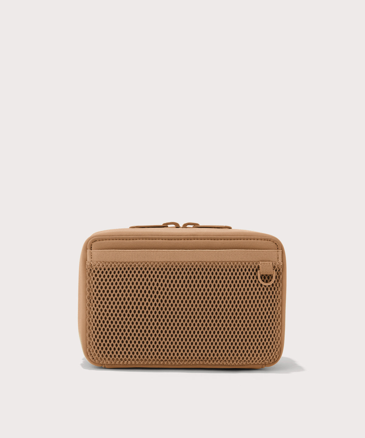 Dagne Dover large Arlo Tech Organizer in camel seen from the back.