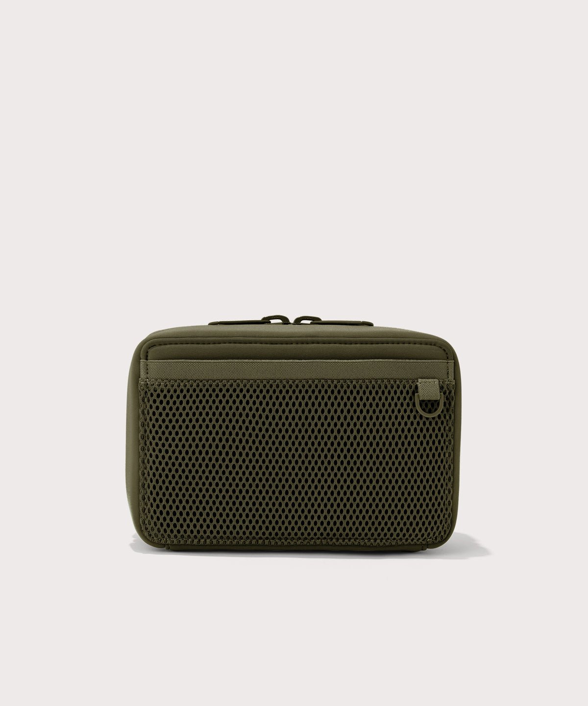 Dagne Dover large Arlo Tech Organizer in dark green seen from the back.
