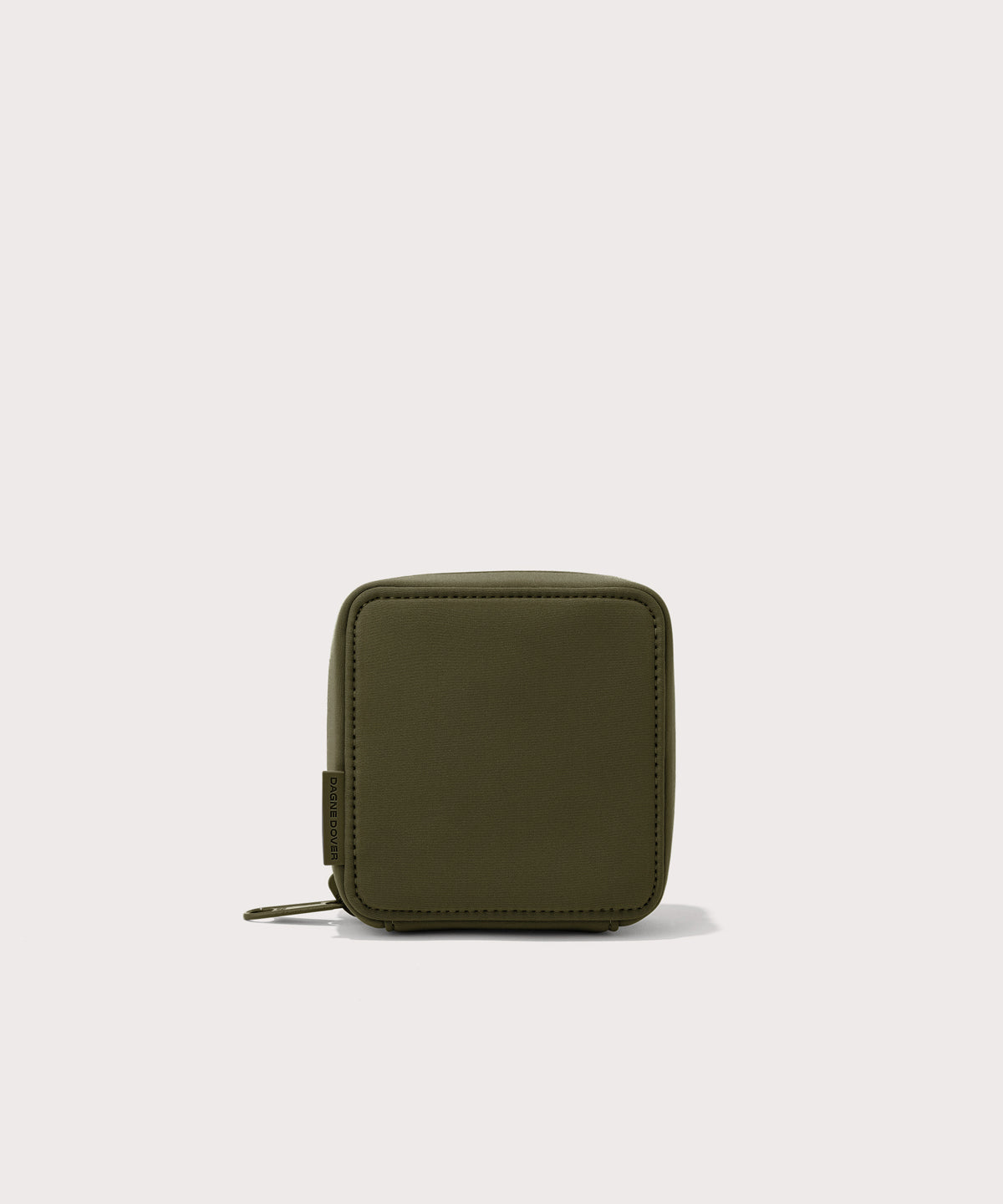 Dagne Dover small Arlo Tech Organizer in dark green.