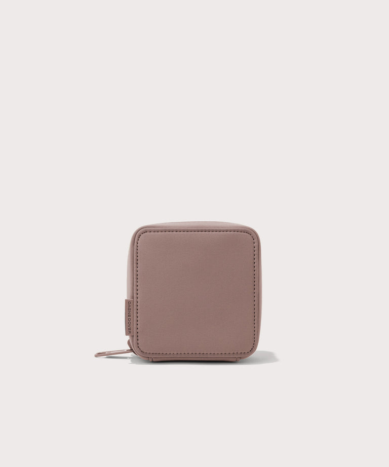Dagne Dover small Arlo Tech Organizer in pink.