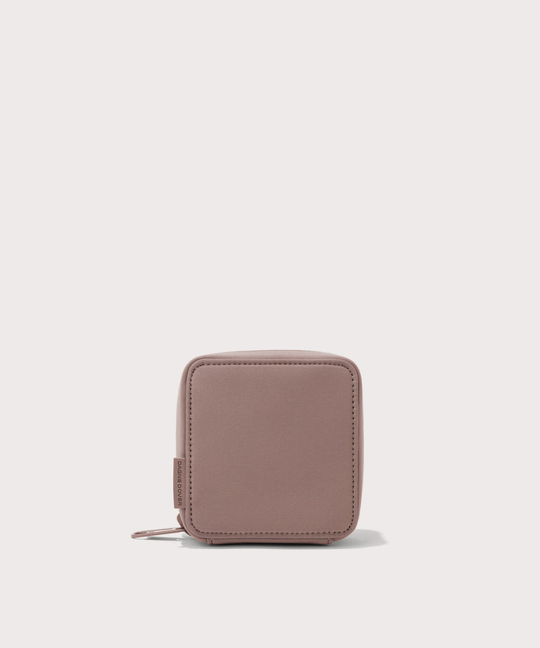 Dagne Dover small Arlo Tech Organizer in pink.