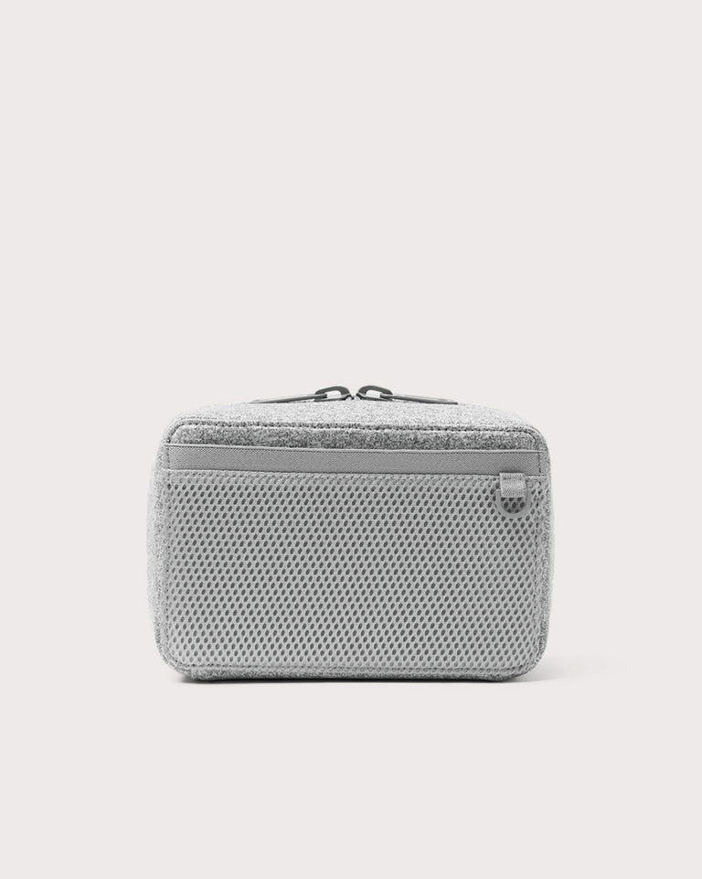 Dagne Dover large Arlo Tech Organizer in grey seen from the back.
