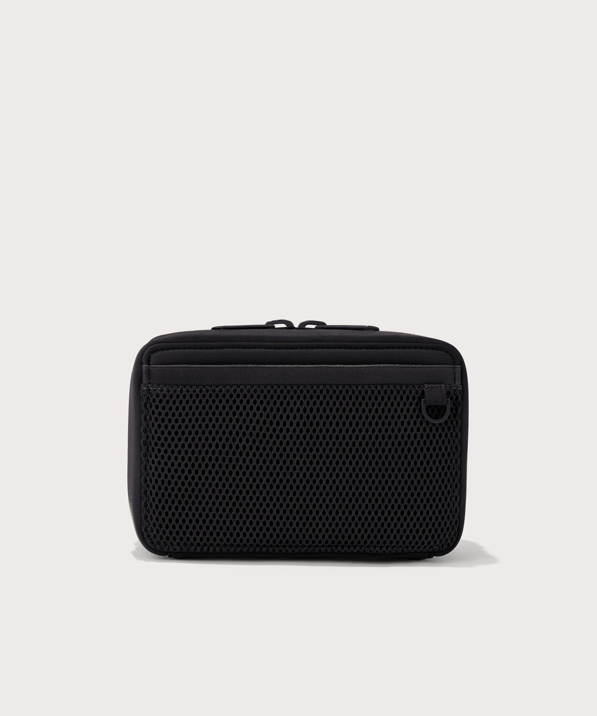 Dagne Dover large Arlo Tech Organizer in black seen from the back.
