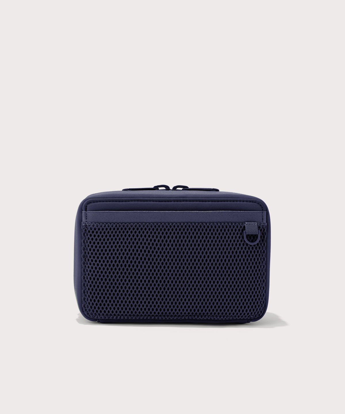 Dagne Dover large Arlo Tech Organizer in dark blue seen from the back.
