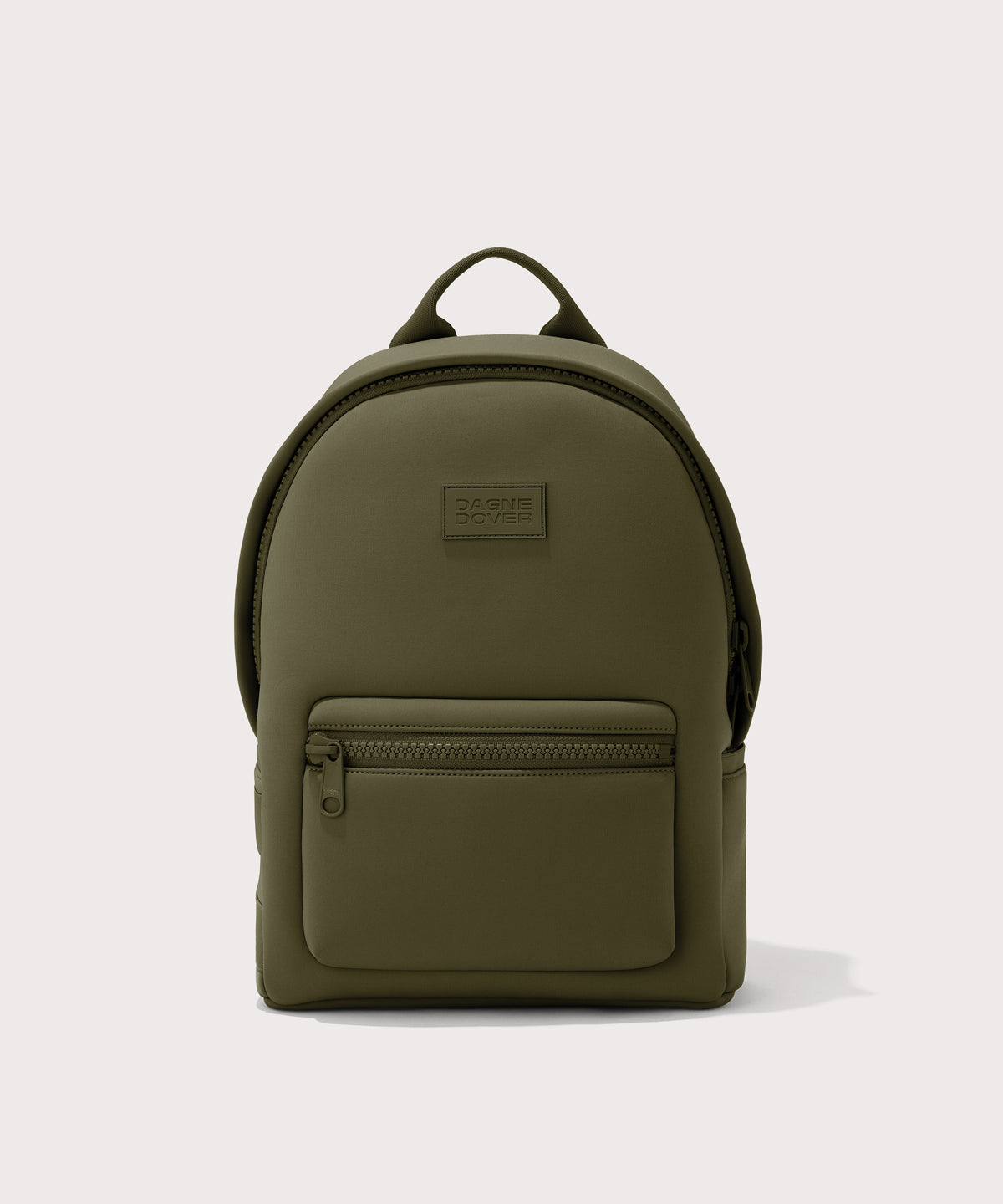 Dagne Dover medium Dakota Neoprene Backpack in dark moss.