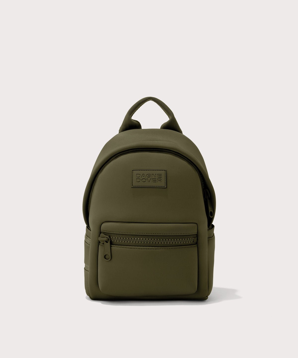 Dagne Dover Dakota Small Neoprene Backpack in dark moss.