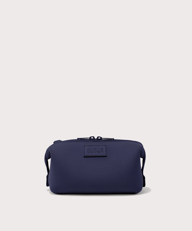 Dagne Dover Small Hunter Toiletry Bag in dark blue.