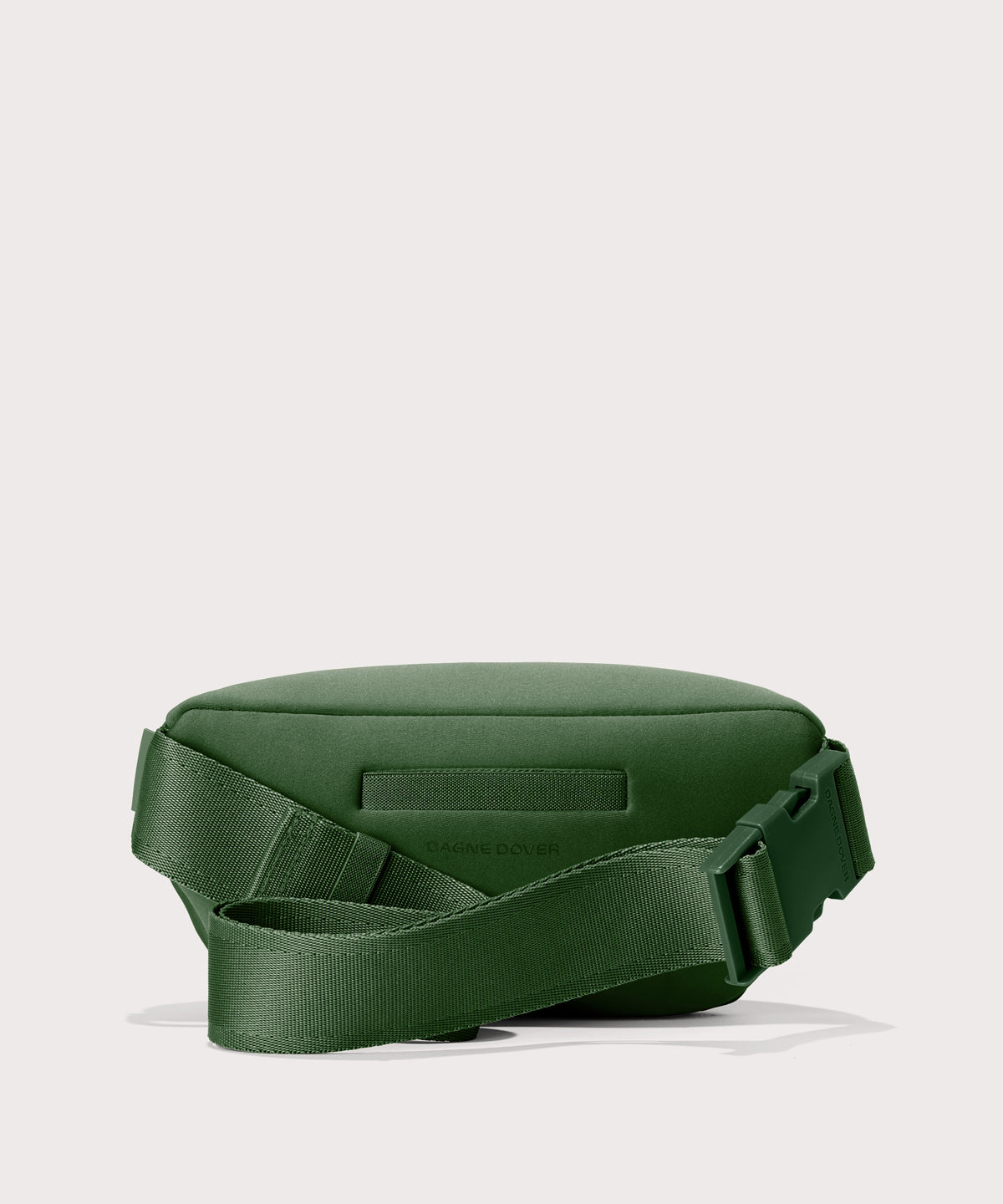Dagne Dover Ace Fanny Pack in  a rich, classic forest green  seen from the back
