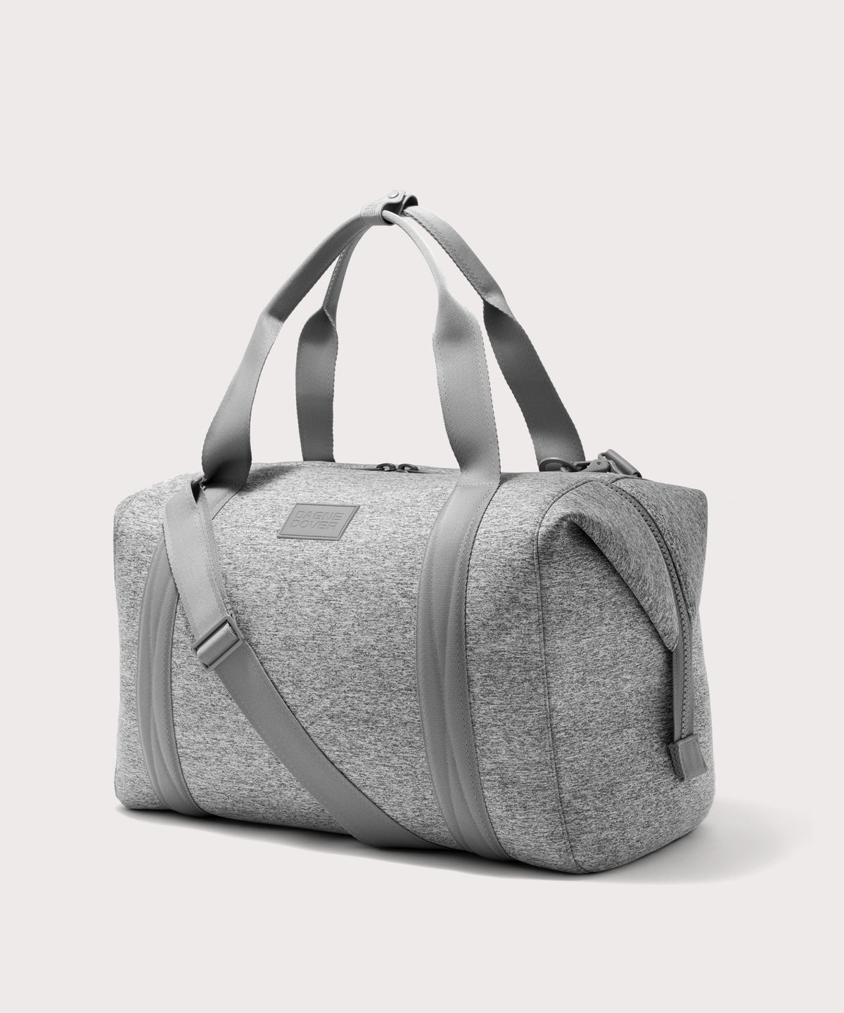 extra large Landon Carryall in grey, side view
